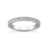 Ultra Thin 18K White Gold Diamond Eternity Ring 0.69ct