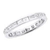 Thin 18K White Gold Diamond Eternity Ring 1.60ct