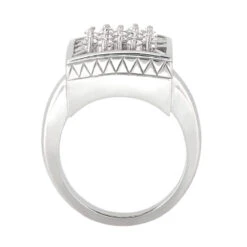 18K White Gold Diamond Right Hand Ring 1.19ct 5 18K White Gold Diamond Right Hand Ring 1.19ct -Borcely Jewelry Sales 18k gold diamond right hand ring 119ct p 31413 additional white