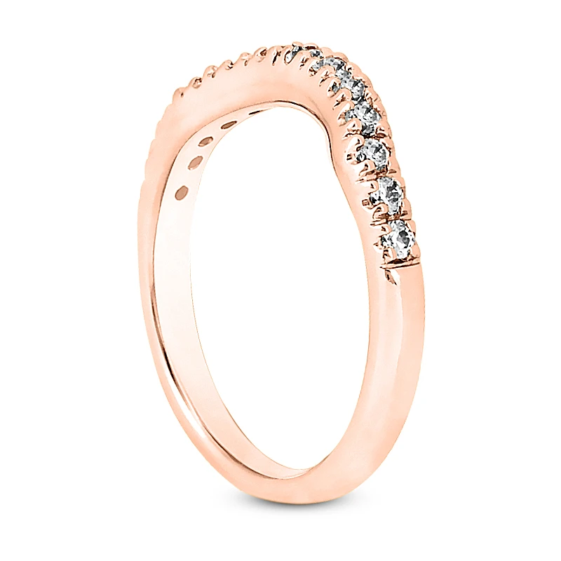 Thin 18K White Gold Diamond Wedding Band 0.33ct 3.0mm 6 Thin 18K White Gold Diamond Wedding Band 0.33ct 3.0mm - Image 6