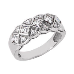 18K White Gold Ladies Diamond Ring 0.51ct
