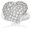 Thin 18K White Gold Ladies Diamond Ring 1.50ct