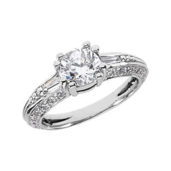 18K White Gold Ladies Diamond Ring 1.78ct