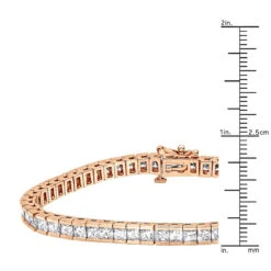 18K White Gold Princess Cut Diamond Women's Tennis Bracelet 12.62ct 24 18K White Gold Princess Cut Diamond Women's Tennis Bracelet 12.62ct -Borcely Jewelry Sales 18k gold princess cut diamond tennis bracelet 1262ct p 257 rulerro