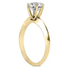 18K White Gold Round Diamond Engagement Ring Set 0.75ct Band: 3mm, Eng.: 3mm -Borcely Jewelry Sales 18k gold round diamond engagement ring set 075ct p 30037 additional yellow