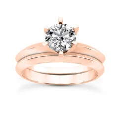 18K White Gold Round Diamond Engagement Ring Set 0.75ct Band: 3mm, Eng.: 3mm -Borcely Jewelry Sales 18k gold round diamond engagement ring set 075ct p 30037 rose 20220426