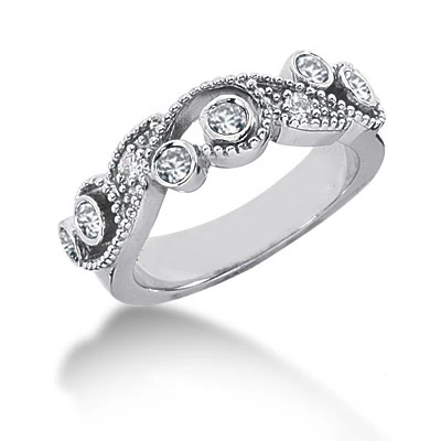 18K White Gold Round Diamond Ladies Ring 0.36ct 1 18K White Gold Round Diamond Ladies Ring 0.36ct
