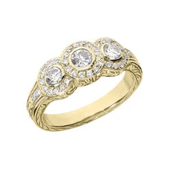 18K White Gold Round Diamond Ladies Ring 0.84ct 4.2mm -Borcely Jewelry Sales 18k gold round diamond ladies ring 084ct p 32900 yellow 20220420 20220426