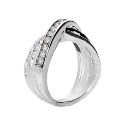 18K White Gold Round Diamond Ladies Ring 1.19ct -Borcely Jewelry Sales 18k gold round diamond ladies ring 119ct p 32662 back white 20220420 20220426
