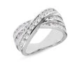 18K White Gold Round Diamond Ladies Ring 1.19ct