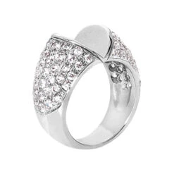 18K White Gold Round Diamond Ladies Ring 1.70ct -Borcely Jewelry Sales 18k gold round diamond ladies ring 170ct p 32964 back white 20220426