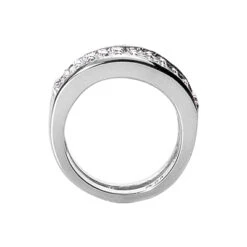 18K White Gold Round Diamond Ladies Ring 1.76ct 10.8mm -Borcely Jewelry Sales 18k gold round diamond ladies ring 176ct p 32708 back white 20220426