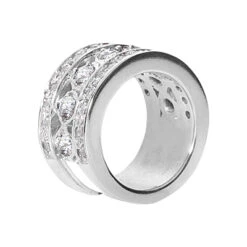 18K White Gold Round Diamond Ladies Ring 1.83ct 11.3mm 6 18K White Gold Round Diamond Ladies Ring 1.83ct 11.3mm -Borcely Jewelry Sales 18k gold round diamond ladies ring 183ct p 32672 back white 20220426