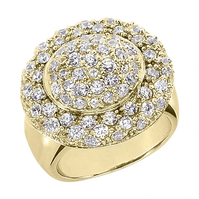 18K White Gold Round Diamond Ladies Ring 2.52ct 20.4mm 2 18K White Gold Round Diamond Ladies Ring 2.52ct 20.4mm - Image 2