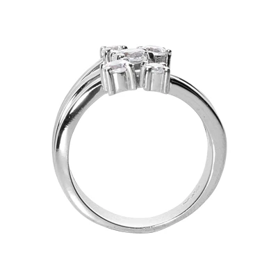 18K White Gold Round Diamond Right Hand Ladies Ring 0.59ct 19.9mm 3 18K White Gold Round Diamond Right Hand Ladies Ring 0.59ct 19.9mm - Image 3