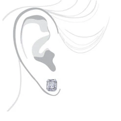 18K White Gold Unique VS Diamond Stud Earrings 2.01ct -Borcely Jewelry Sales 18k gold unique vs diamond stud earrings 201ct 3