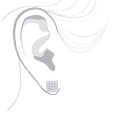 2 Carat Luxurman Square Shape Round Diamond Earrings Studs 14K White Gold -Borcely Jewelry Sales 2 carat luxurman square shape round diamond earrings studs in 14k gold bodwh