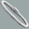 Affordable Diamond Tennis Bracelet In Sterling Silver 0.2ct