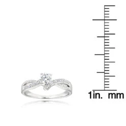Affordable Engagement 14K White Gold Diamond Ring 0.34ct 11 Affordable Engagement 14K White Gold Diamond Ring 0.34ct -Borcely Jewelry Sales affordable engagement rings 14k gold diamond ring 34ct p 7169 rulerwh