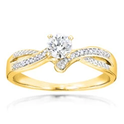 Affordable Engagement 14K White Gold Diamond Ring 0.34ct 7 Affordable Engagement 14K White Gold Diamond Ring 0.34ct -Borcely Jewelry Sales affordable engagement rings 14k gold diamond ring 34ct p 7169 ye