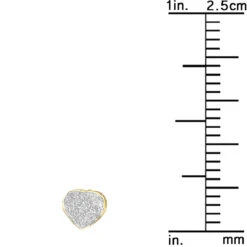 Affordable Real Diamond Heart Earrings Studs For Women & Girls 10K Yellow Gold 9 Affordable Real Diamond Heart Earrings Studs For Women & Girls 10K Yellow Gold -Borcely Jewelry Sales affordable real diamond heart earrings studs for women girls solid 10k gold 501462 ruler yellow