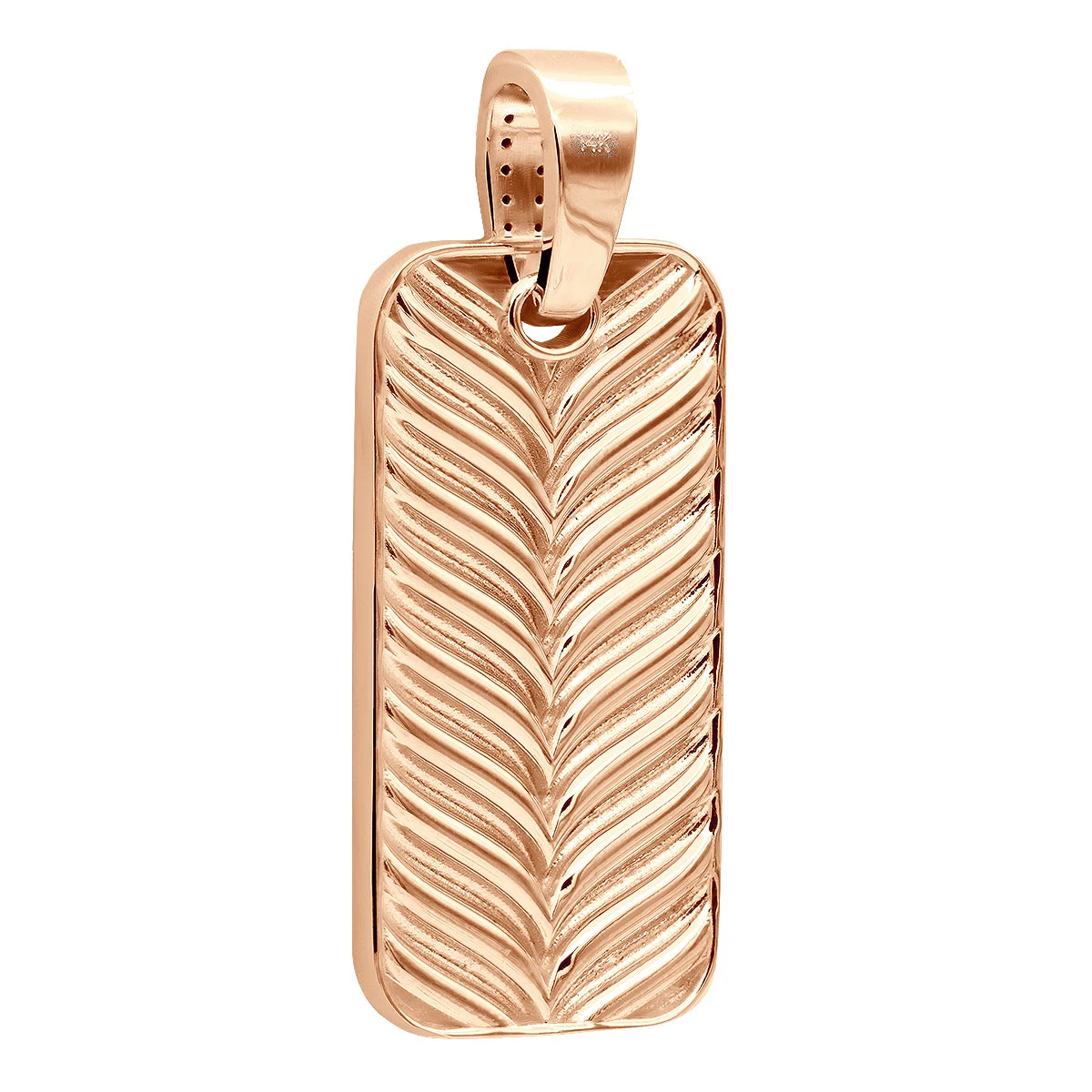 2 Inch Men's Black Diamond Dog Tag Pendant 14K White Gold 7.5ct 6 2 Inch Men's Black Diamond Dog Tag Pendant 14K White Gold 7.5ct - Image 6