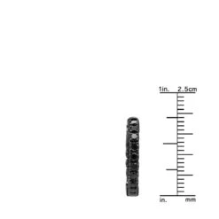 14K Black Plated Gold Black Diamond Hoop Earrings 1.93ct -Borcely Jewelry Sales black diamond jewelry 14k diamond hoop earrings 193ct p 35678 rulerbl