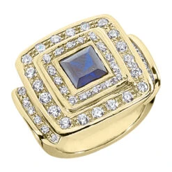 Front Page 8 Front Page -Borcely Jewelry Sales blue sapphire cocktail ring with diamonds 14k 090ctd 125cts p 29192 yellow