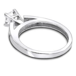 14K White Gold 0.75 Ct Princess Cut Diamond Engagement Ring -Borcely Jewelry Sales cheap engagement rings 075ct princess cut diamond engagement ring 14k gold backwh