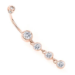 Dangling Belly Button Ring 14K White Gold Diamonds 1.65ct -Borcely Jewelry Sales dangling belly button ring gold and diamonds 165ct p 5862 ro