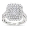 Designer 2.40ct Diamond 14K White Gold Diamond Ring