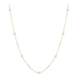14K Yellow Gold Diamonds By The Yard Necklace 0.7ct 16-20 Inches -Borcely Jewelry Sales diamond chains 14k diamond by the yard necklace 070 p 35701 ro