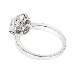 Diamond Cluster Engagement Ring 0.55ct 14K White Gold -Borcely Jewelry Sales diamond cluster engagement ring 055ct 14k p 43883 backwh