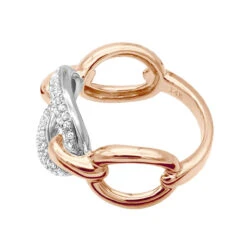 Luxurman 14K Yellow Gold Cuban Link Chain Design Ladies Diamond Cocktail Ring 0.6ct 13 Luxurman 14K Yellow Gold Cuban Link Chain Design Ladies Diamond Cocktail Ring 0.6ct -Borcely Jewelry Sales diamond cocktail ring for women in 14k gold cuban link chain design 06ct 803214 backro 20211214