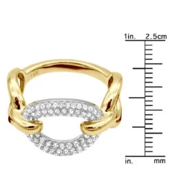 Luxurman 14K Yellow Gold Cuban Link Chain Design Ladies Diamond Cocktail Ring 0.6ct 15 Luxurman 14K Yellow Gold Cuban Link Chain Design Ladies Diamond Cocktail Ring 0.6ct -Borcely Jewelry Sales diamond cocktail ring for women in 14k gold cuban link chain design 06ct 803214 rulerye 20211214