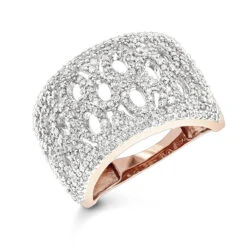 14K Yellow Gold Diamond Ring For Women 1ct -Borcely Jewelry Sales diamond fashion rings 14k gold diamond ring 130 p 38779 ro