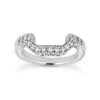 Thin Diamond Platinum Engagement Wedding Ring 0.26ct