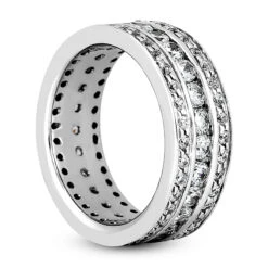 Diamond Platinum Eternity Band 1.90ct 4 Diamond Platinum Eternity Band 1.90ct -Borcely Jewelry Sales diamond platinum eternity band 190ct p 30572 back white 20220426