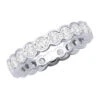 Round Diamond Platinum Eternity Band 3.40ct