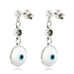 14K White Gold Diamond White Evil Eye Earrings 0.20ct Good Luck Charms 9 14K White Gold Diamond White Evil Eye Earrings 0.20ct Good Luck Charms -Borcely Jewelry Sales good luck charms 14k diamond evil eye earrings 020ct p 6236 backwh