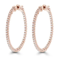 1.5in 14K White Gold Diamond Hoop Earrings Inside Out 1ct By Luxurman 8 1.5in 14K White Gold Diamond Hoop Earrings Inside Out 1ct By Luxurman -Borcely Jewelry Sales hoop earrings 14k diamond hoop earrings inside out 116 p 6930 ro