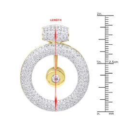 14K White Gold Large Round Shape Diamond Circle Pendant For Women 5.25CT Luxurman 22 14K White Gold Large Round Shape Diamond Circle Pendant For Women 5.25CT Luxurman -Borcely Jewelry Sales jewelry 14k gold large round shape diamond circle pendant for women 525ct luxurman rulerye