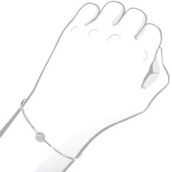 Stackable 14K White Gold Pave Diamond Bangle Bracelet For Women 0.42ct Luxurman -Borcely Jewelry Sales jewelry stackable 14k gold pave diamond bangle bracelet for women 042ct luxurman bodwh