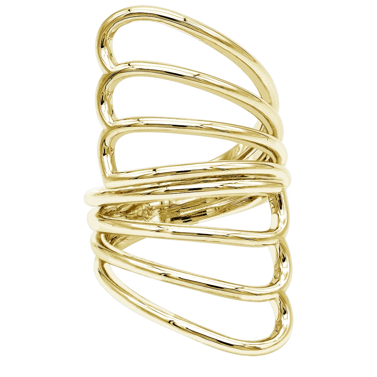 Unique 14K White Gold Butterfly Wings Cocktail Ring For Women By Luxurman 2 Unique 14K White Gold Butterfly Wings Cocktail Ring For Women By Luxurman - Image 2