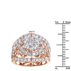 Unique 14K White Gold Oversized 4 Carat Diamond Engagement Ring Cluster Setting 23 Unique 14K White Gold Oversized 4 Carat Diamond Engagement Ring Cluster Setting -Borcely Jewelry Sales jewelry unique 14k gold oversized 4 carat diamond engagement ring cluster setting rulerro