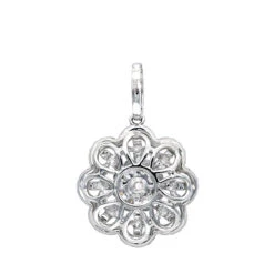Vintage 18K White Gold Flower Cluster Diamond Pendant For Women 1.25ct LUXURMAN 9 Vintage 18K White Gold Flower Cluster Diamond Pendant For Women 1.25ct LUXURMAN -Borcely Jewelry Sales jewelry vintage 18k gold flower cluster diamond pendant for women 125ct luxurman backwh 20201204