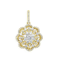 Vintage 18K White Gold Flower Cluster Diamond Pendant For Women 1.25ct LUXURMAN 7 Vintage 18K White Gold Flower Cluster Diamond Pendant For Women 1.25ct LUXURMAN -Borcely Jewelry Sales jewelry vintage 18k gold flower cluster diamond pendant for women 125ct luxurman ye 20201204