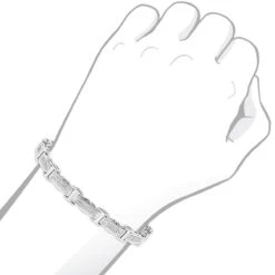 Ladies Diamond Bracelet In Sterling Silver 0.22ct -Borcely Jewelry Sales ladies diamond bracelet in sterling silver 027ct p 48396bod