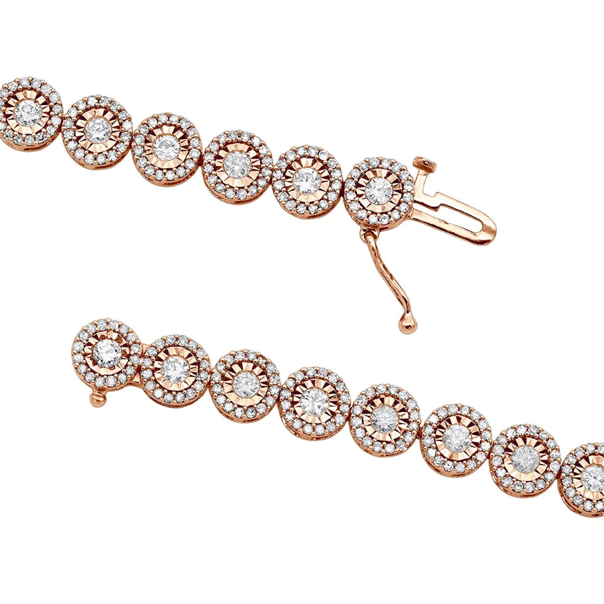 Ladies Diamond Circle Bracelet 14K White Gold 4.66ct 6 Ladies Diamond Circle Bracelet 14K White Gold 4.66ct - Image 6