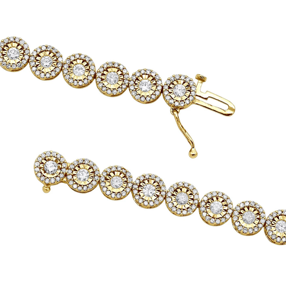Ladies Diamond Circle Bracelet 14K White Gold 4.66ct 5 Ladies Diamond Circle Bracelet 14K White Gold 4.66ct - Image 5